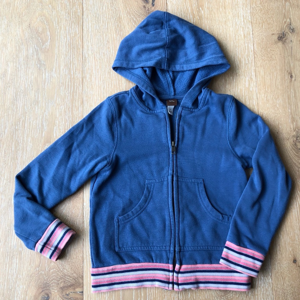 Tea Collection Hooded Zip Sweatshirt with Wings!